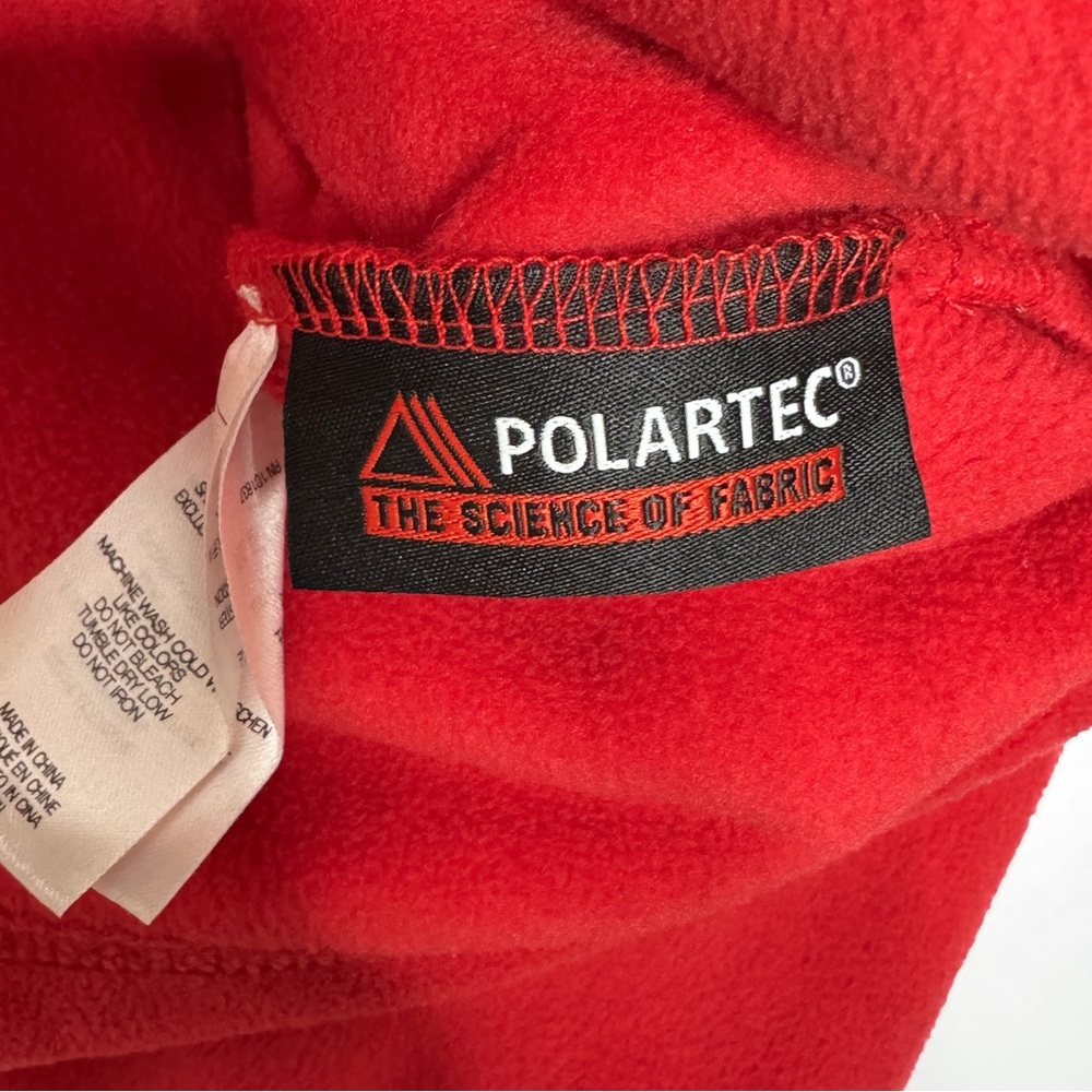 Supreme x Polartec Red Fleece Sweatshirt Mock Neck Pullover Long Sleeve SZ Large - Picture 11 of 14
